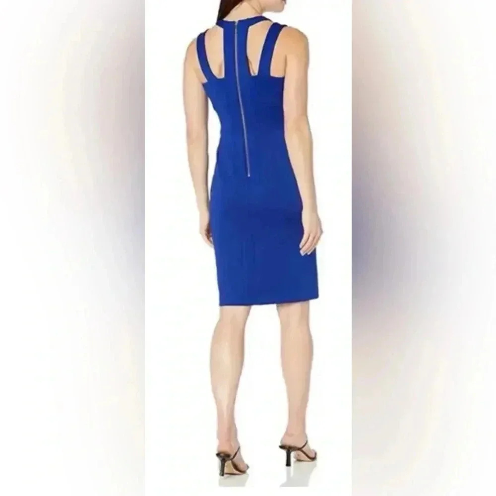 Red Calvin Klein Dress Size 8 - Picture 3 of 7